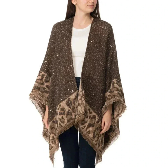 I.N.C. International Concepts, Topper Wrap, Neutral ONE SIZE - Picture 1 of 4